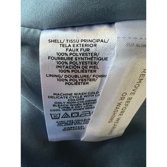 LOFT Cozy Sherpa Long Coat XS Petite - Picture 10 of 11